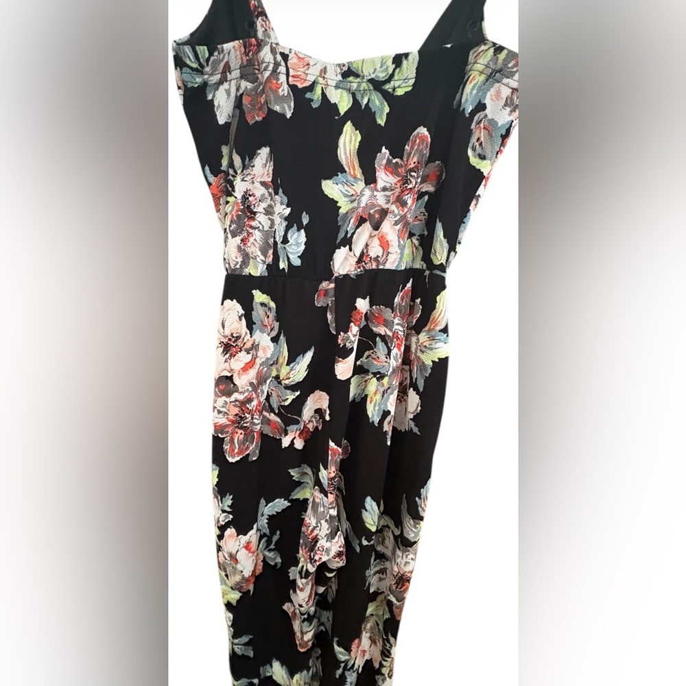 Black Floral Jumpsuit - Picture 5 of 9